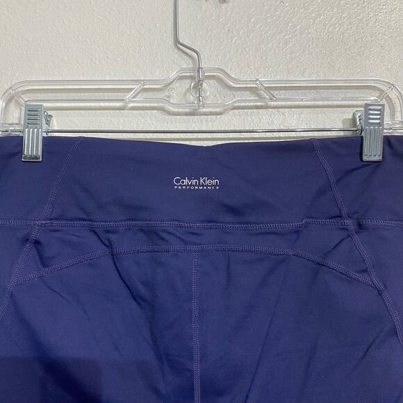 Calvin Klein Performance Navy Athletic Cropped Leggings Sz XL - Picture 8 of 11